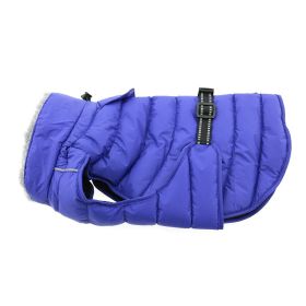 Alpine Extreme Cold Puffer Coat (Color: Blue, size: 4X-Large)